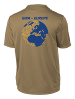 GISA - EUROPE Competitor Tee with Two Sleeve Print - Solid Flag