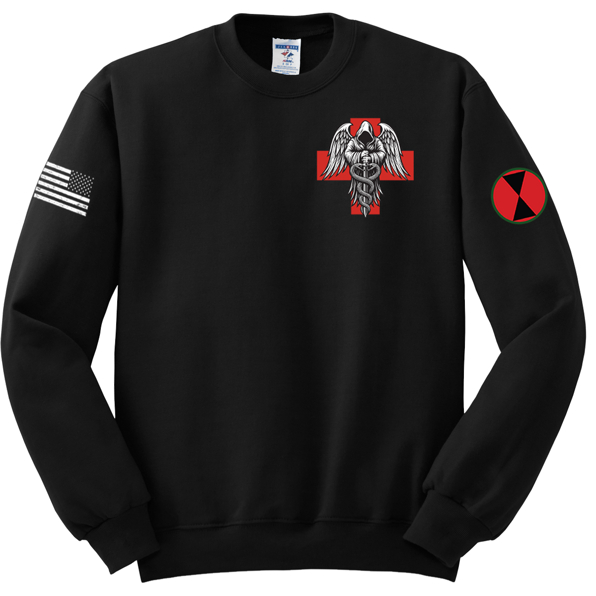 Charlie Med 2D BSB Blend Crewneck Sweatshirt with Two Sleeve Print