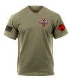 Charlie Med 2D BSB AR 670-1 Coyote Brown T-Shirt with Two Sleeve Print