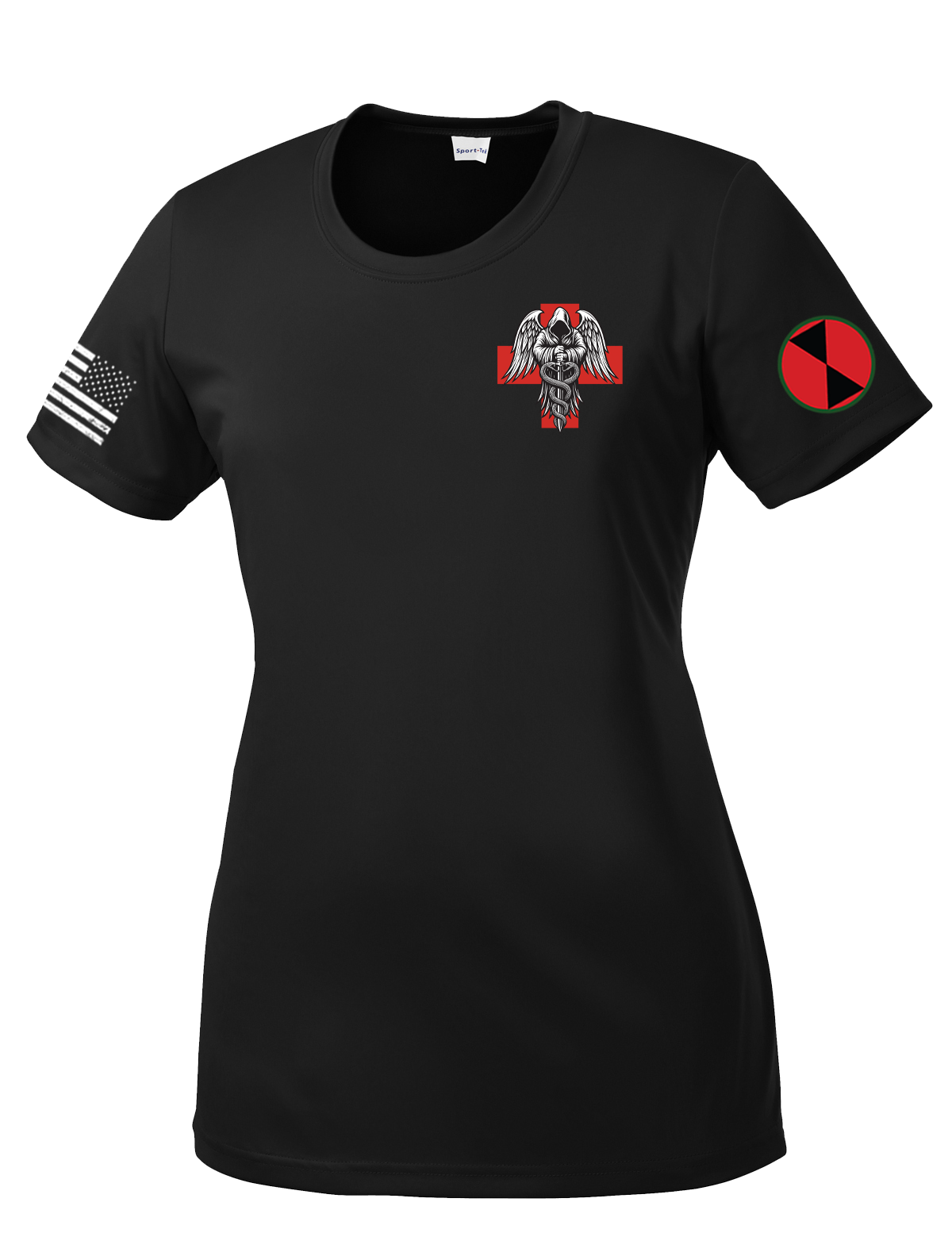 Charlie Med 2D BSB Ladies Competitor Tee with Two Sleeve Print