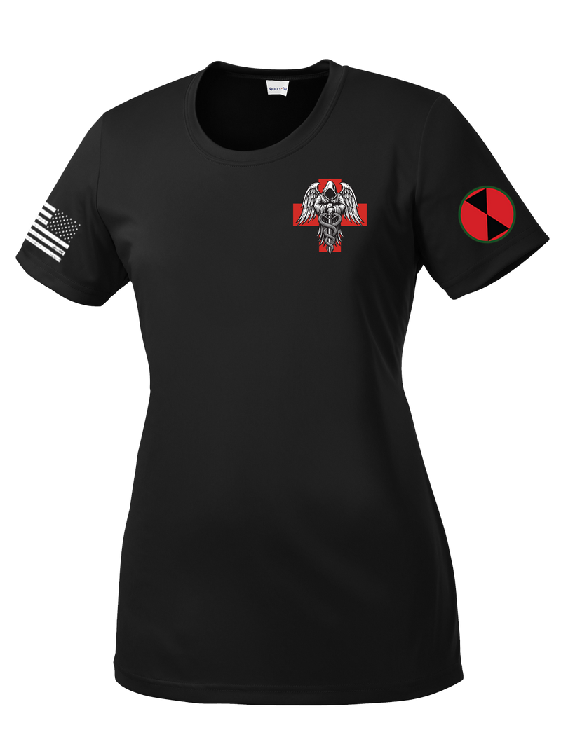 Charlie Med 2D BSB Ladies Competitor Tee with Two Sleeve Print