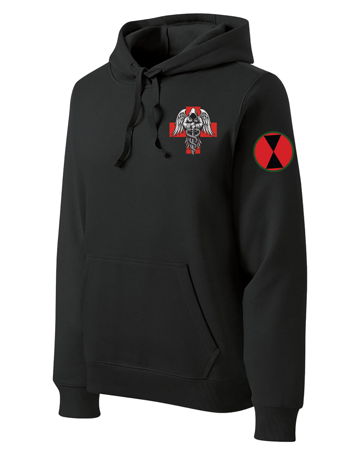 Charlie Med 2D BSB Poly/Cotton Blend Hoodie with Two Sleeve Print