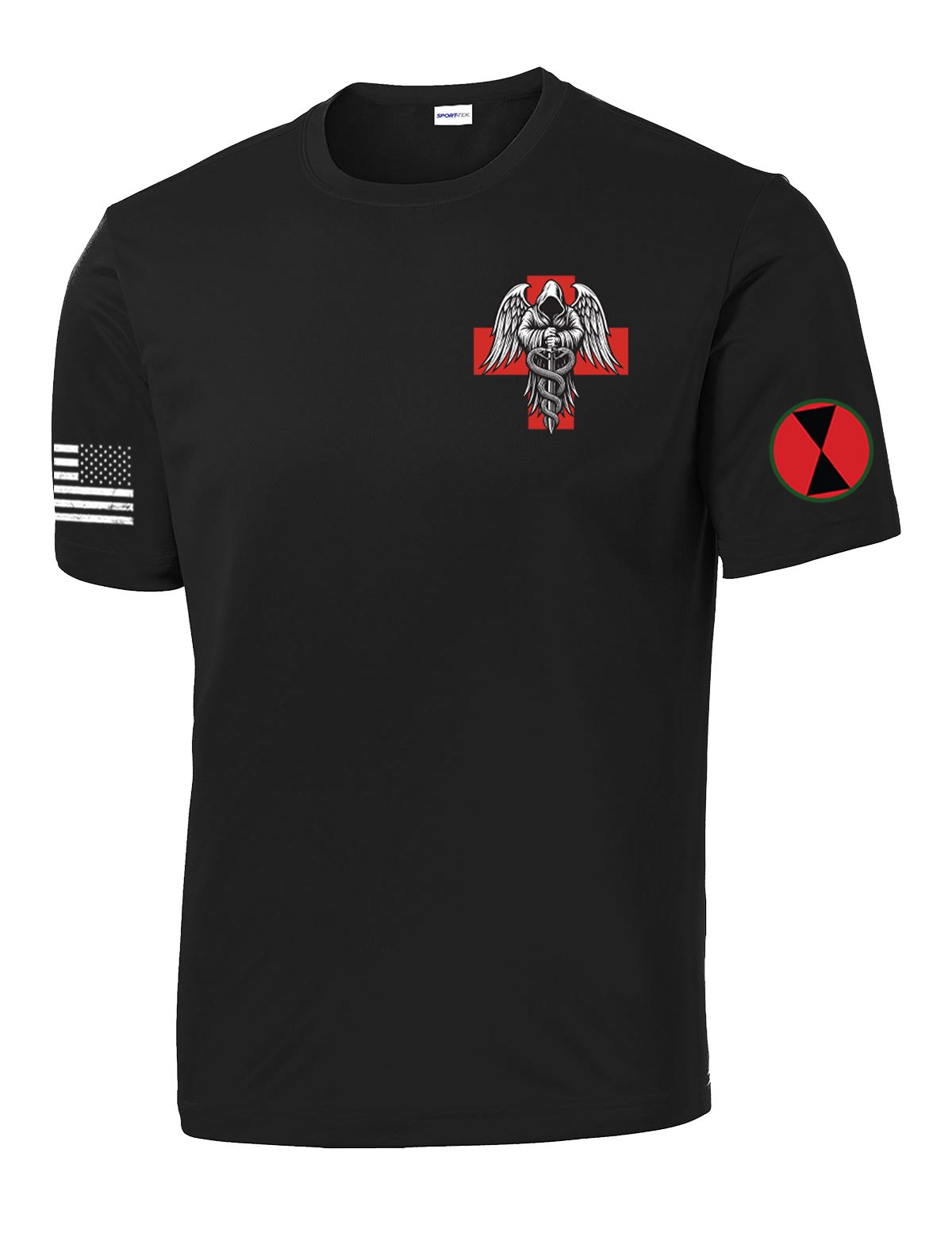 Charlie Med 2D BSB Competitor Tee with Two Sleeve Print