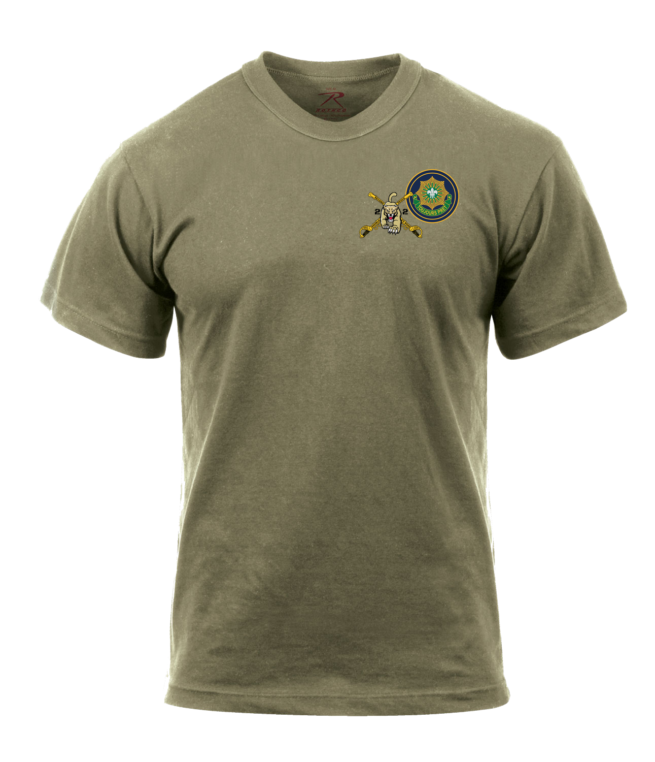 Ghost Troop 2-2 CR AR 670-1 Coyote Brown T-Shirt