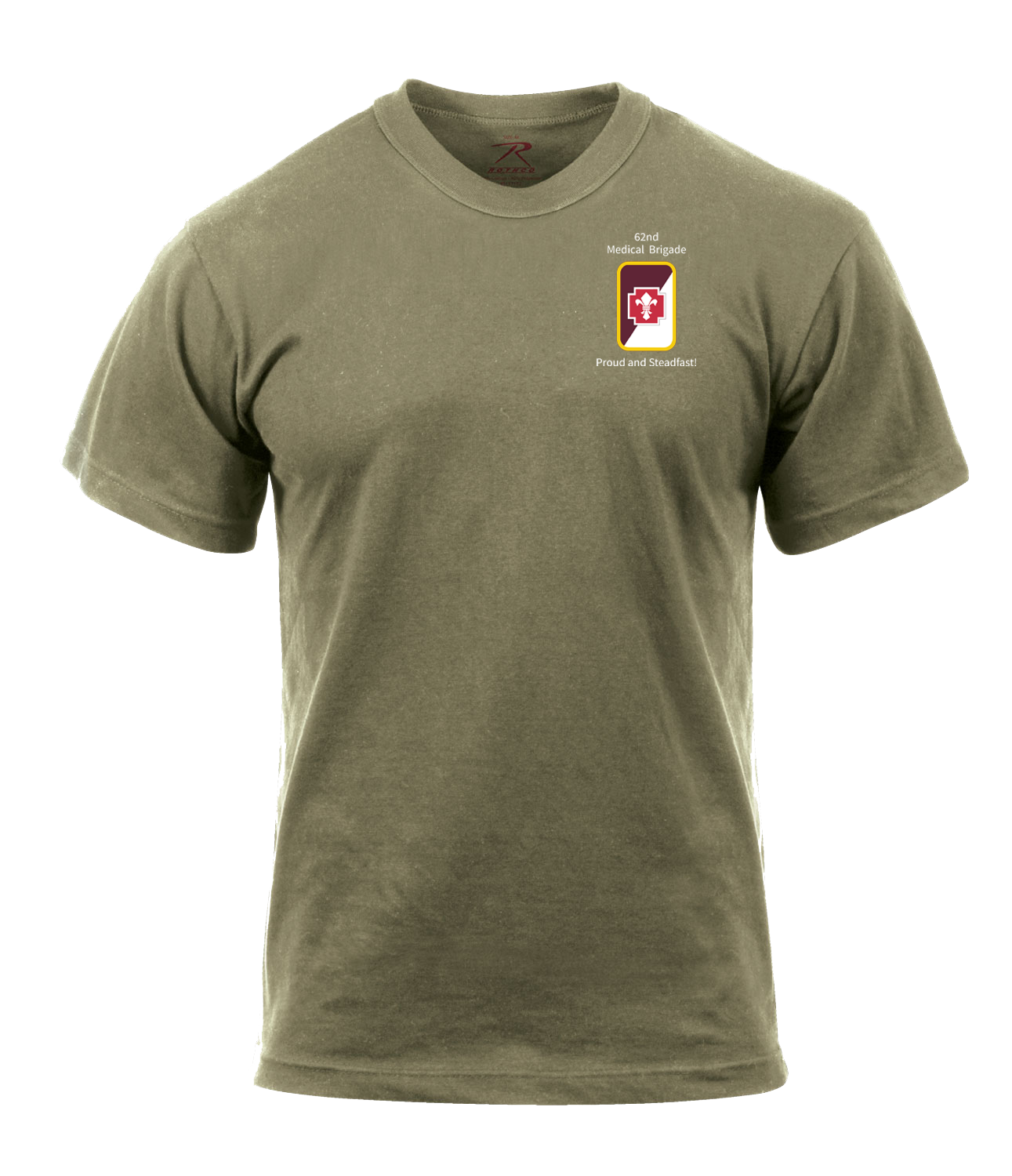 H2F 62nd Medical Brigade AR 670-1 Coyote Brown T-Shirt