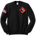 HHB 1-51 ADA Blend Crewneck Sweatshirt with RWB Flag on Right Sleeve