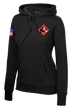 HHB 1-51 ADA Ladies Poly/Cotton Blend Hoodie with RWB Flag on Right Sleeve