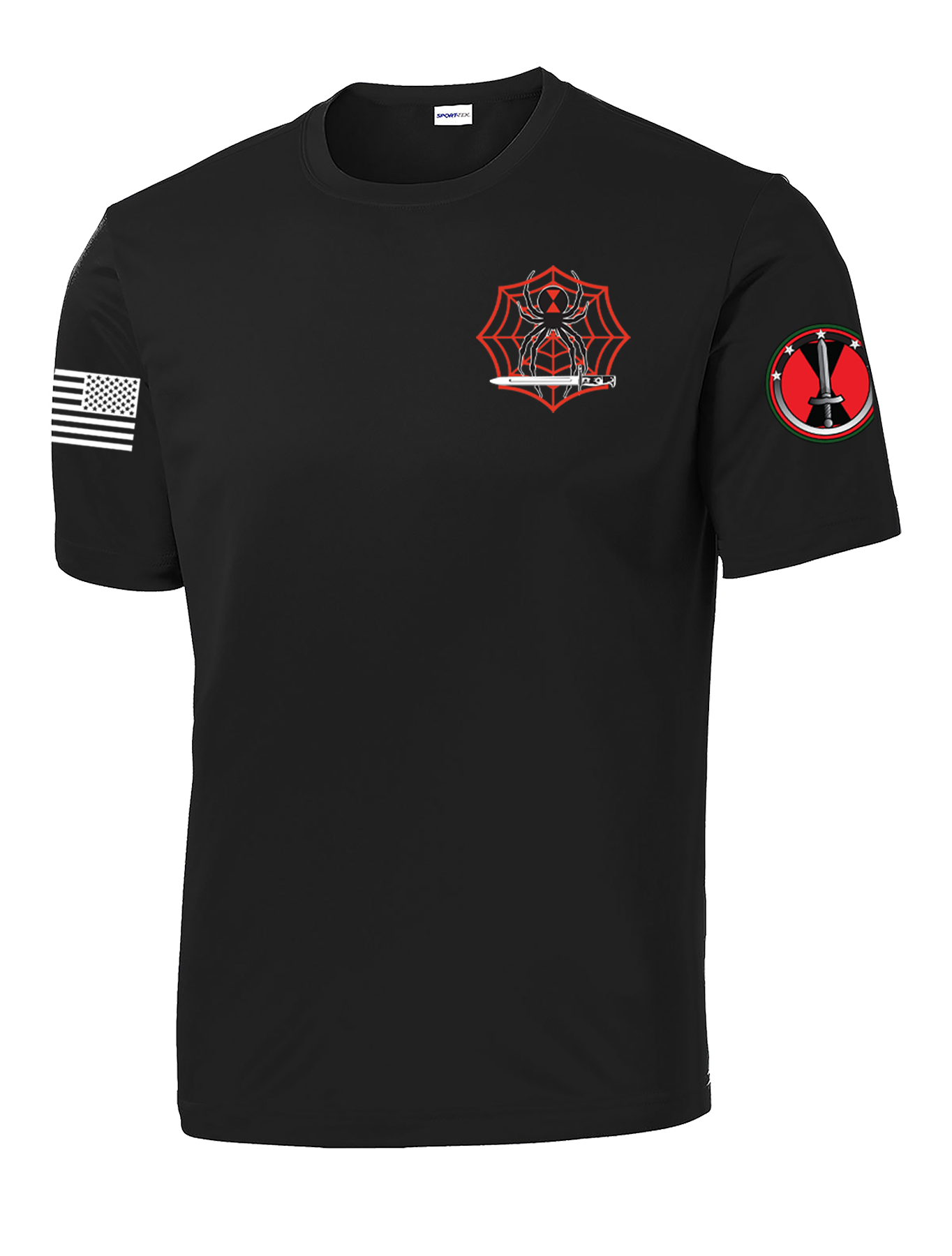 HHBN 7th MDC-P Competitor Tee with two-sleeve print *High Sleeve Print* Solid Flag