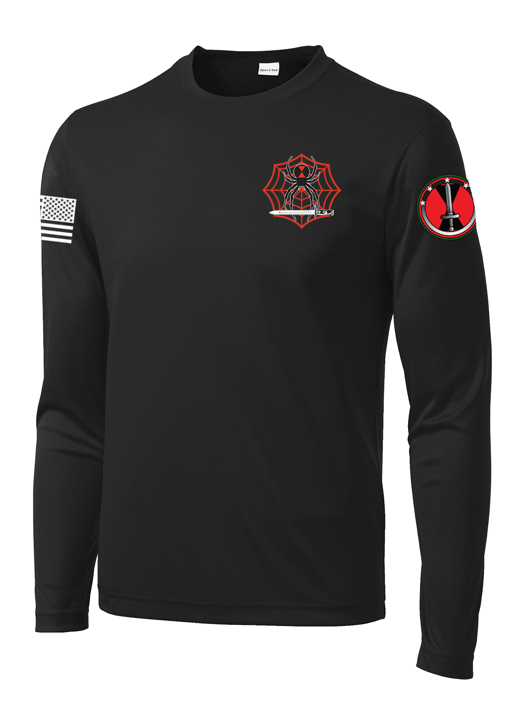 HHBN 7th MDC-P Long Sleeve Competitor Tee with two-sleeve print *High Sleeve Print* Solid Flag