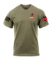 HHBN 7th MDC-P AR 670-1 Coyote Brown T-Shirt with two-sleeve print *High Sleeve Print* Solid Flag