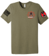 HHBN 7th MDC-P Unisex Triblend Short Sleeve Tee with two-sleeve print *High Sleeve Print* Solid Flag