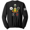 147th Field Hospital Blend Crewneck Sweatshirt with Flag on Right Sleeve