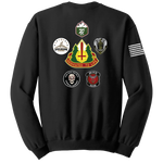 147th Field Hospital Blend Crewneck Sweatshirt with Flag on Right Sleeve