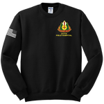 147th Field Hospital Blend Crewneck Sweatshirt with Flag on Right Sleeve