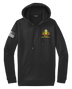 147th Field Hospital Fleece Hooded Pullover with Flag with Effects on Right Sleeve