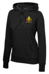 147th Field Hospital Ladies Poly/Cotton Blend Hoodie with Flag with Effects on Right Sleeve