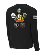 147th Field Hospital Fleece Pullover Crew with Flag with Effects on Right Sleeve