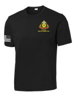 147th Field Hospital Competitor Tee with Flag with Effects on Right Sleeve