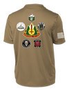 147th Field Hospital Competitor Tee with Flag with Effects on Right Sleeve