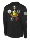 147th Field Hospital Long Sleeve Competitor Tee with Flag with Effects on Right Sleeve