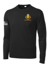 147th Field Hospital Long Sleeve Competitor Tee with Flag with Effects on Right Sleeve