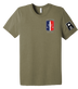 HHC 189th INF BDE Unisex Triblend Short Sleeve Tee with Left Sleeve "A"