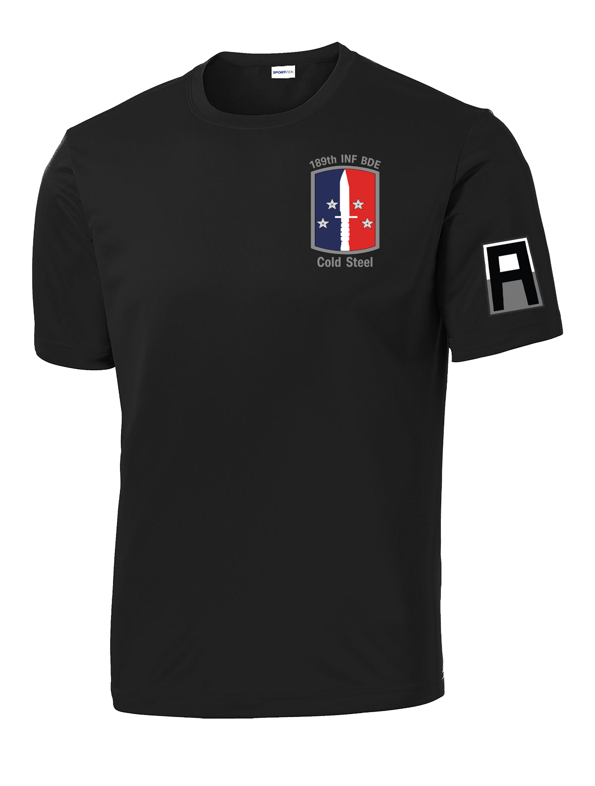 HHC 189th INF BDE Competitor Tee with Left Sleeve "A"