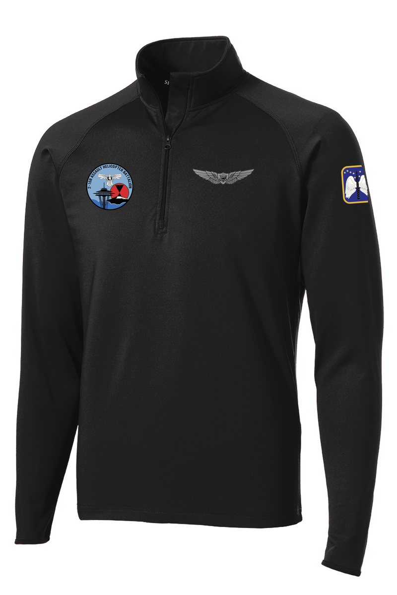 HHC 2-158 AHB 1/2 Zip Raglan Performance Pullover "Flight Operations" 2-Sleeve Print