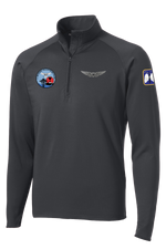 HHC 2-158 AHB 1/2 Zip Raglan Performance Pullover "Flight Operations" 2-Sleeve Print