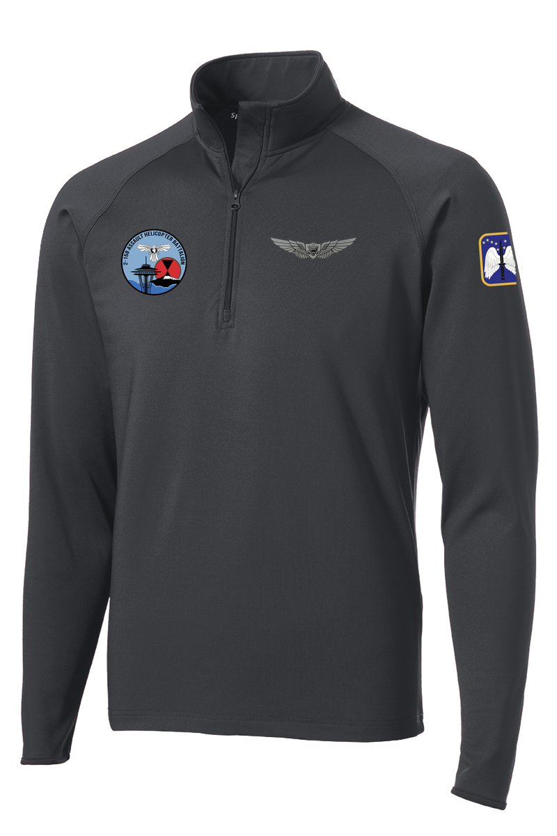 HHC 2-158 AHB 1/2 Zip Raglan Performance Pullover "Flight Operations" 2-Sleeve Print