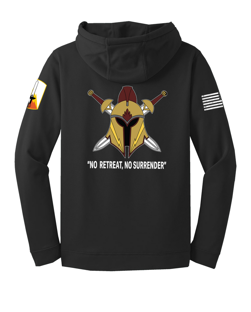 HHC 21st SIG BDE Fleece Hooded Pullover with Two Sleeve Print