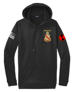 2D BSB Fleece Hooded Pullover with Two Sleeve Print