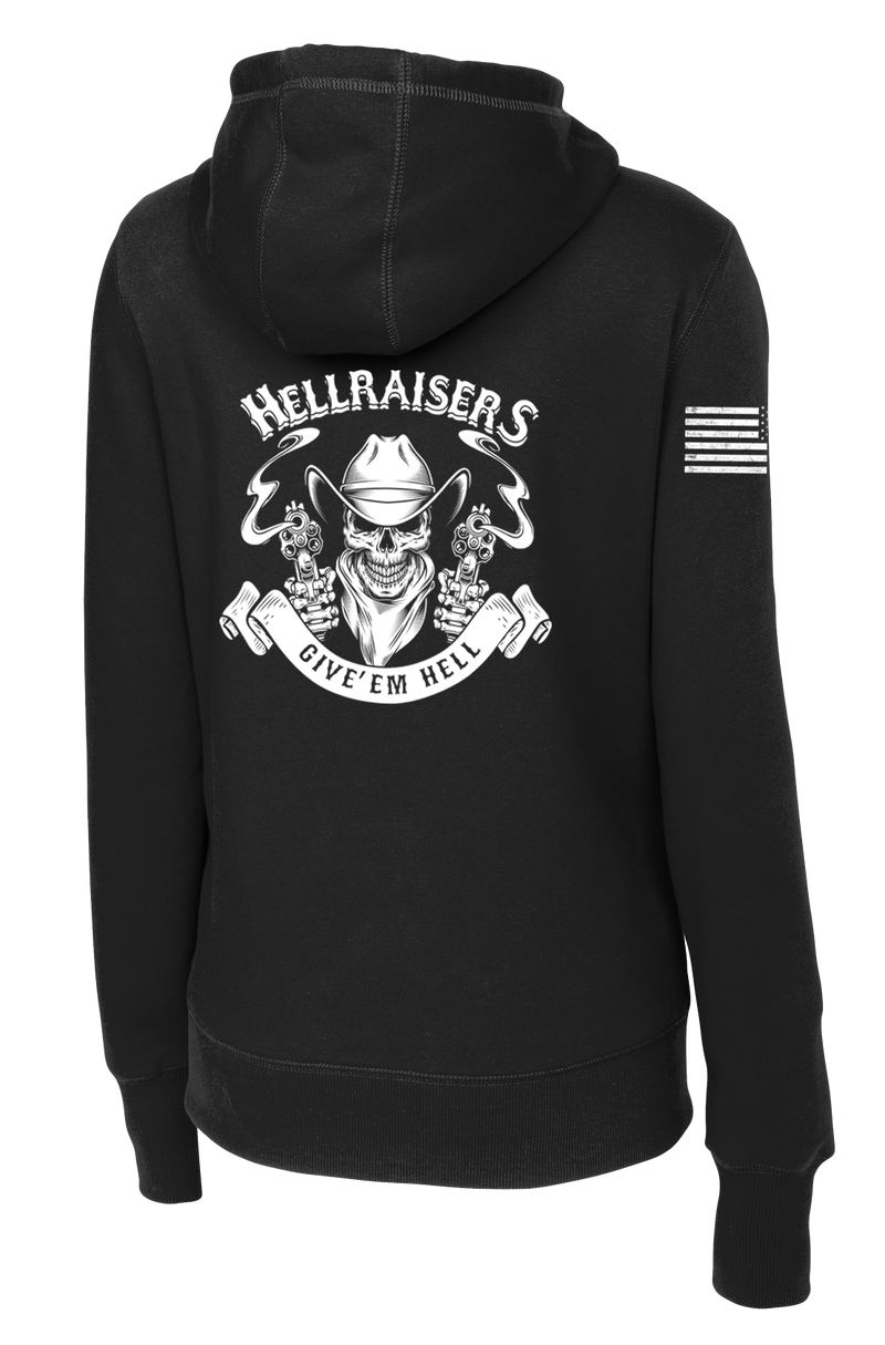 Hellraisers 2D BSB Ladies Poly/Cotton Blend Hoodie with Two Sleeve Print