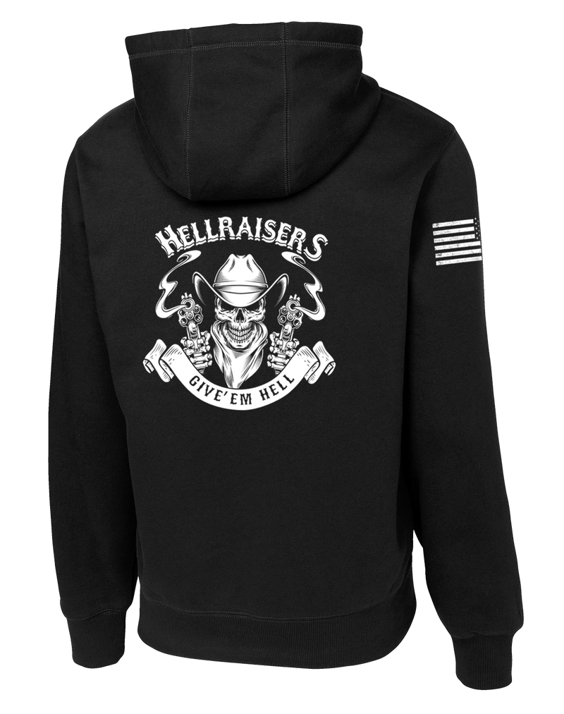 Hellraisers 2D BSB Poly/Cotton Blend Hoodie with Two Sleeve Print