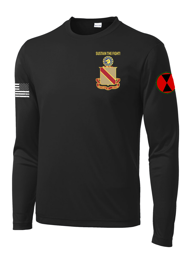 2D BSB Long Sleeve Competitor Tee with Two Sleeve Print