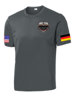 HHC 2D TSB Competitor Tee with RWB US & German Flag on Sleeves