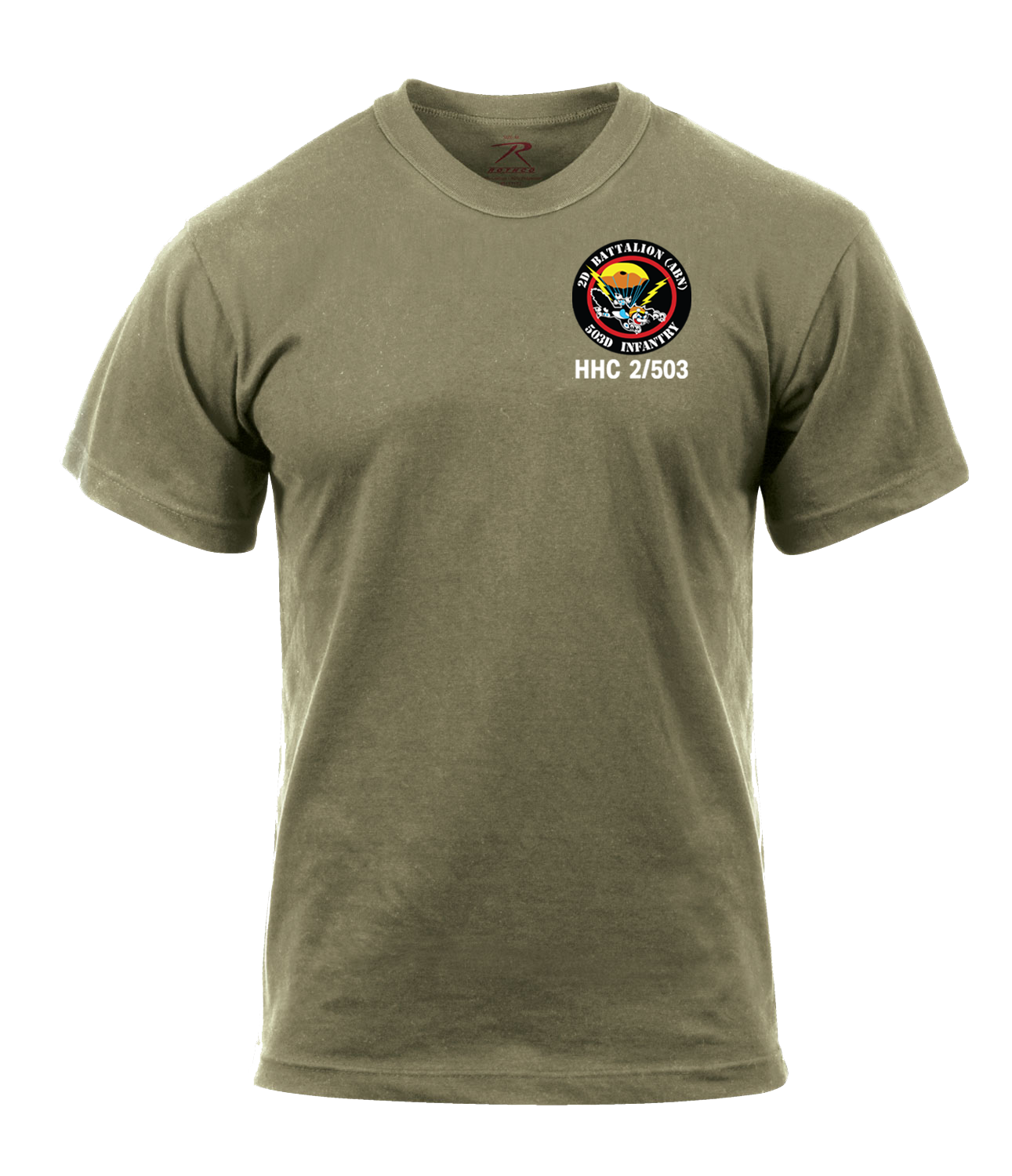 HHC 2_503rd FIST AR 670-1 Coyote Brown T-Shirt