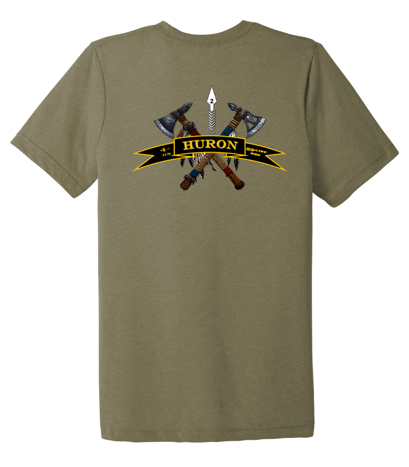 HHC 4-23 Infantry Unisex Triblend Short Sleeve Tee