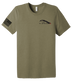 HHC 508th MP BN Unisex Triblend Short Sleeve Tee GITMO with Right Sleeve Flag