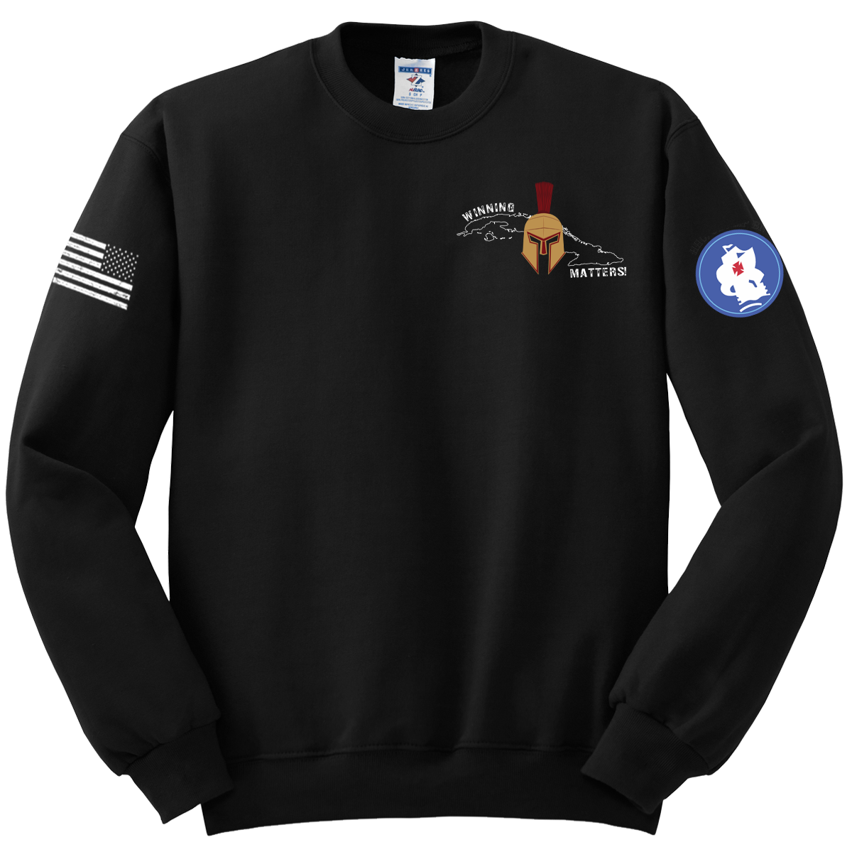 HHC 525th MP BN Blend Crewneck Sweatshirt with Two Sleeve Print