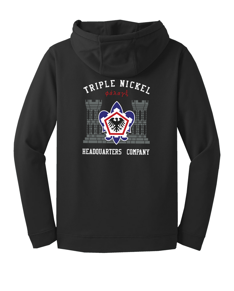 HHC 555th EN BDE Fleece Hooded Pullover