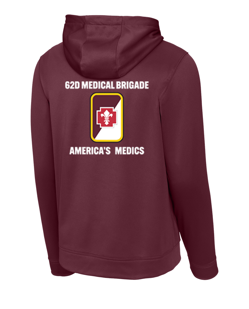 HHC 62nd Medical Brigade Fleece Hooded Pullover