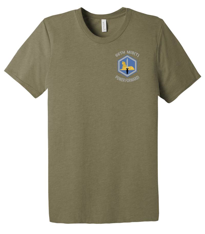 mib gear shop Maintenance Platoon, HHC, 66th MIB Unisex Triblend Short Sleeve Tee X-Large / Black