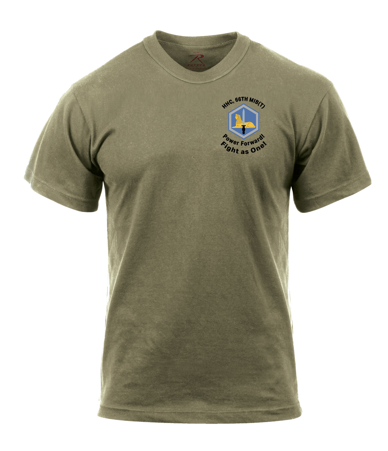 HHC 66th MI BDE AR 670-1 Coyote Brown T-Shirt