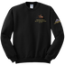 HHC Ft Huachuca - Honor Guard - Blend Crewneck Sweatshirt with Left Sleeve Print