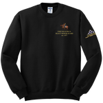 HHC Ft Huachuca - Honor Guard - Blend Crewneck Sweatshirt with Left Sleeve Print