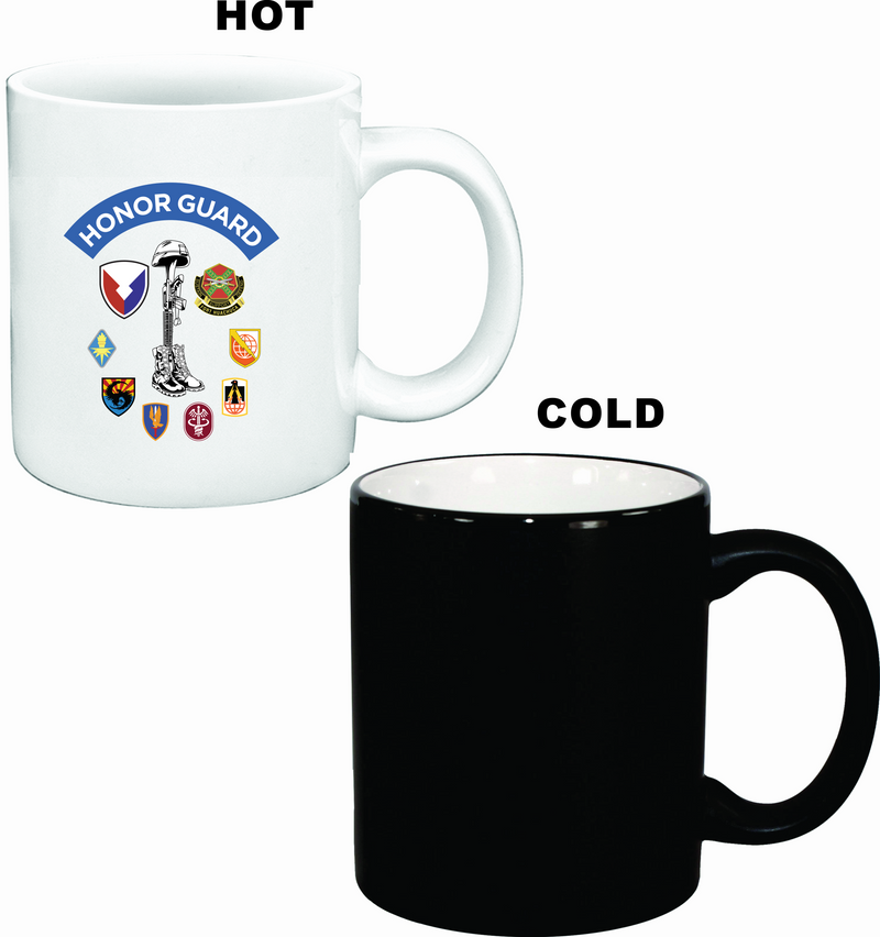 HHC Ft Huachuca - Honor Guard - Logo Appearing Coffee Mug