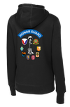 HHC Ft Huachuca - Honor Guard - Ladies Poly/Cotton Blend Hoodie with Left Sleeve Print