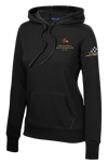 HHC Ft Huachuca - Honor Guard - Ladies Poly/Cotton Blend Hoodie with Left Sleeve Print