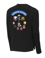 HHC Ft Huachuca - Honor Guard - Fleece Pullover Crew with Left Sleeve Print